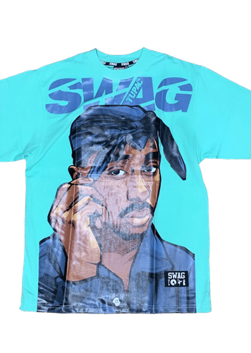 Camiseta con diseño impreso de 2Pac.