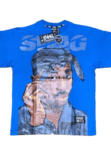 Camiseta con diseño impreso de 2Pac.