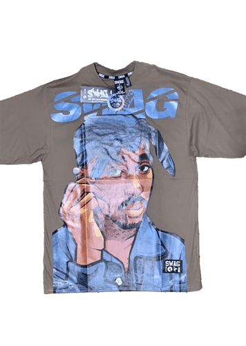 Camiseta con diseño impreso de 2Pac.