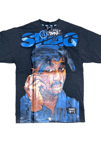 Camiseta con diseño impreso de 2Pac.
