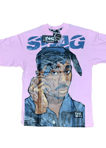 Camiseta con diseño impreso de 2Pac.