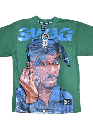 Camiseta con diseño impreso de 2Pac.